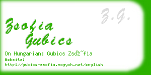 zsofia gubics business card